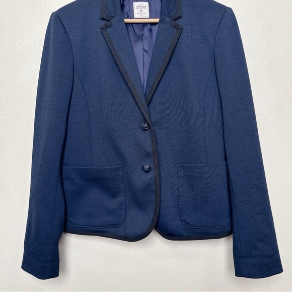 Gap Womens 8 The Academy Blazer Blue Dark Academia Button Blazer Jacket - Picture 5 of 16